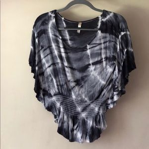 Blue & White Tie-dye Shirt Size Small Junior